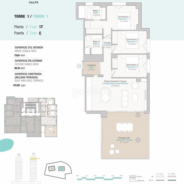 Foto ceecc1be-09ab-4051-becc-575a4a2e883a. Appartement mit parking in Pueblo Calp
