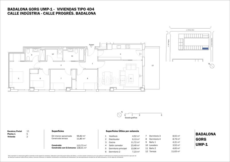 Foto fda9cdfc-699f-44cd-9f1a-781ecfa563e2. Affitto appartamento 114m<sup>2</sup> in carrer de la indústria 378 in Badalona