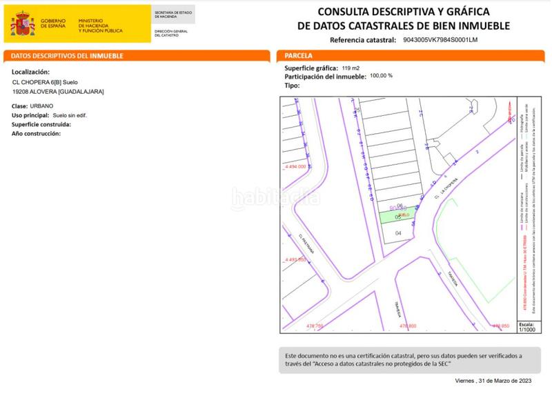 Foto 233b0664-3844-42dc-a22d-dab3f936c742. Terreno residenziale in Alovera