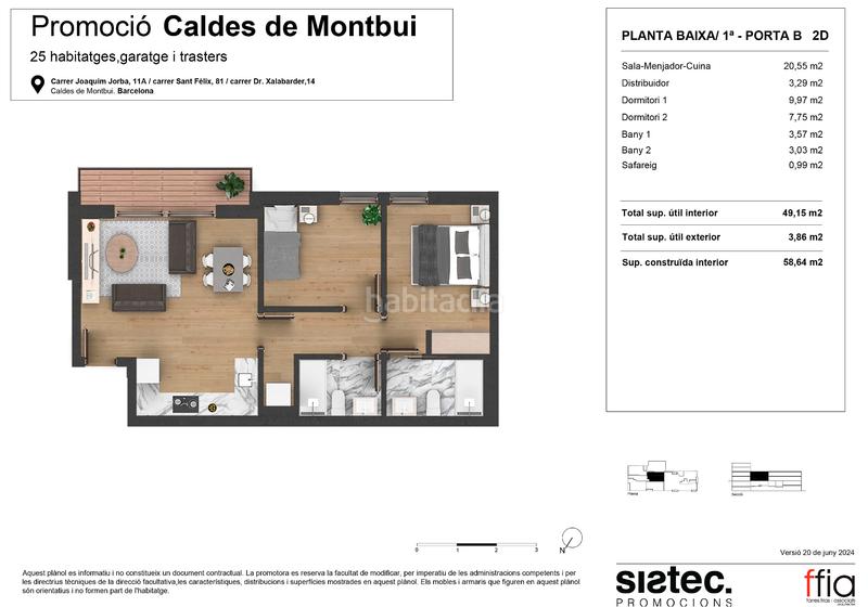 Foto 952fed30-5a08-401e-bda8-c8beb0486bbc. Rez-de-chaussée 75m<sup>2</sup> dans carrer doctor xalabarder 14 dans Caldes de Montbui