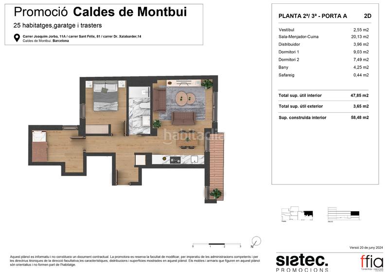 Foto 3d8c1506-0429-45af-97a8-114d040bd578. Appartement 58m<sup>2</sup> dans carrer doctor xalabarder 14 dans Caldes de Montbui
