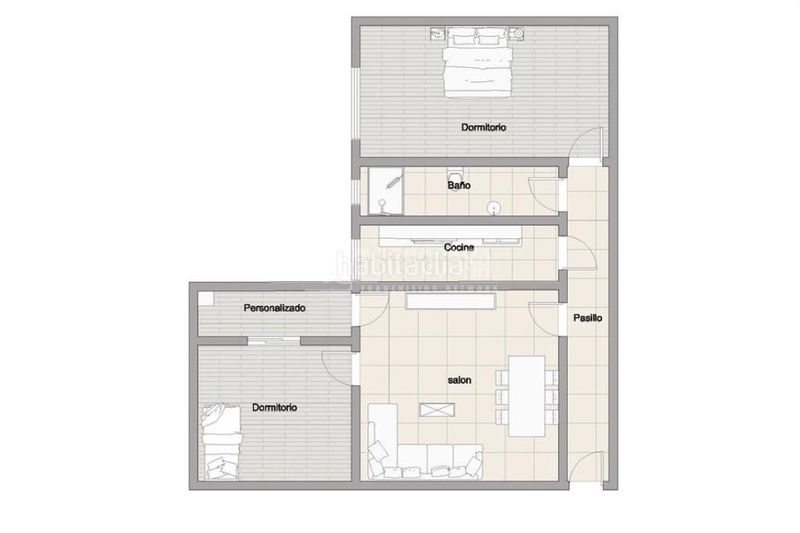 Foto c655beaf-dc2c-45cc-acd8-f91c023f3d51. Flat with heating in Aluche Madrid