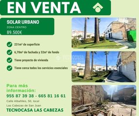 Terreno residenziale  C. ancha. Terrenos en venta en las cabezas de san juan