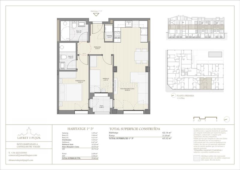 Foto 7e4bcb43-d65c-44b5-af23-b9d72f272975. Piso 65m<sup>2</sup> en carrer del doctor pujol 18 en Poble - Casc Antic Castellar del Vallès