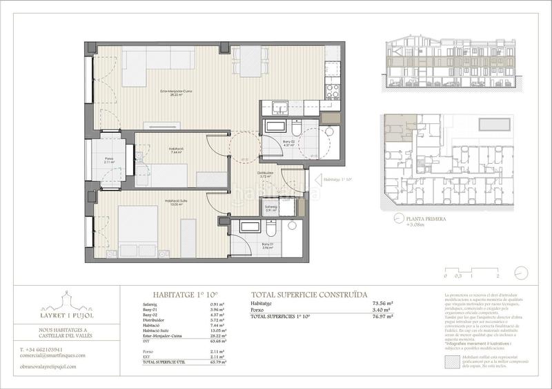 Foto 693b2a1e-3df1-47a0-932a-57ee705b6e4c. Appartement 76m<sup>2</sup> dans carrer del doctor pujol 18 dans Poble - Casc Antic Castellar del Vallès