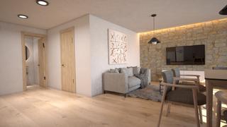 Piccolo appartamento in Plans-Gasparot. Apartamento en planta baja con acceso a patio interior