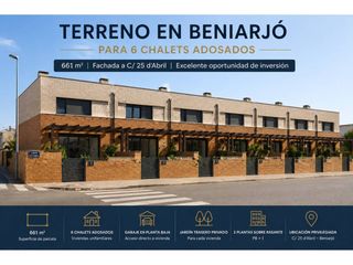 Terreno residencial  Calle 25 de abril. Amplio terreno esquinero para seis adosados en la zona norte de