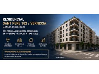 Terreno residenziale in Calle sant pere 103. Solar urbano en esquina para promoción residencial en gandia