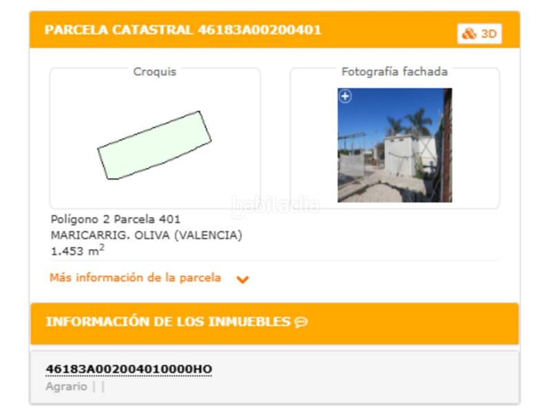 Foto 08537e73-2970-4c96-8792-2f65b8524f6c. Fondo rustico in Oliva pueblo Oliva