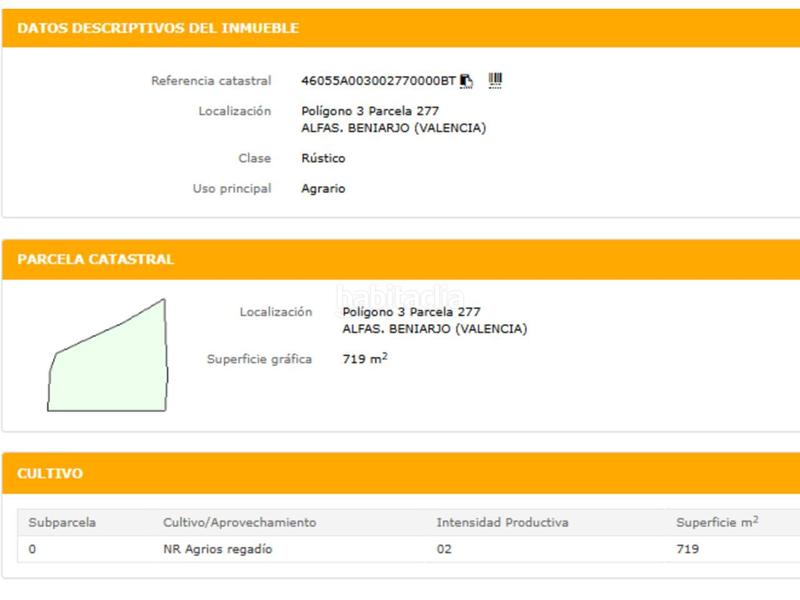 Foto e63d9422-784c-4d32-bb0e-fea65f399df5. Finca rústica a camino vernissa 1 a Beniarjó