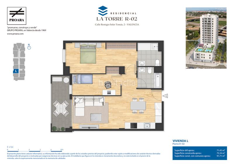 Foto 124ff12c-4c85-4171-a4ae-50401232ac64. Appartamento 63m<sup>2</sup> con parcheggio piscina in Faitanar Valencia