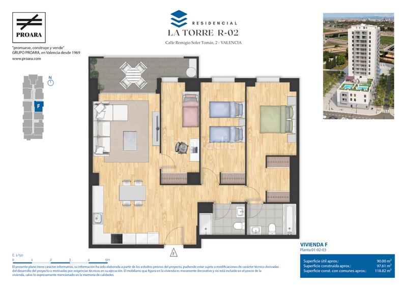 Foto 7f86d6ab-83d7-44e7-929f-c2f5793a75b9. Flat 75m<sup>2</sup> with parking pool in Faitanar Valencia
