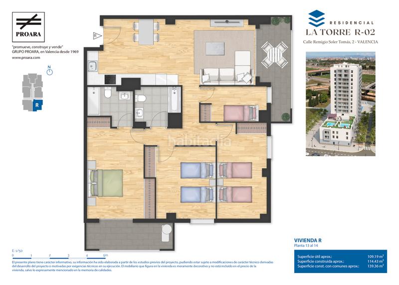 Foto d0a067ec-4c1e-4d50-b3b6-149334a3df5f. Flat 75m<sup>2</sup> with parking pool in Faitanar Valencia