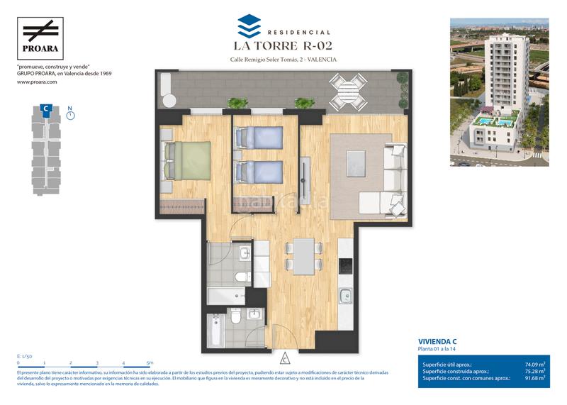 Foto ae08a4e5-5c5b-498c-a694-101f5128ad47. Flat 75m<sup>2</sup> with parking pool in Faitanar Valencia