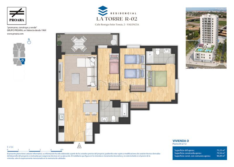 Foto c4593cfb-0f45-4b20-852b-e1d1d6937d36. Flat 75m<sup>2</sup> with parking pool in Faitanar Valencia