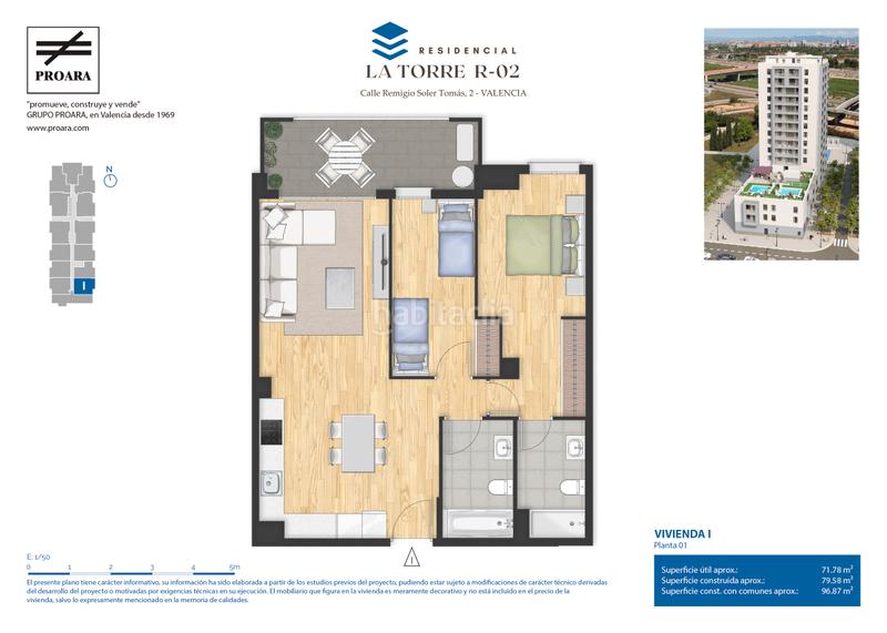 Foto dd3c6bdf-561d-4753-98f4-adc763a3ff15. Flat 75m<sup>2</sup> with parking pool in Faitanar Valencia