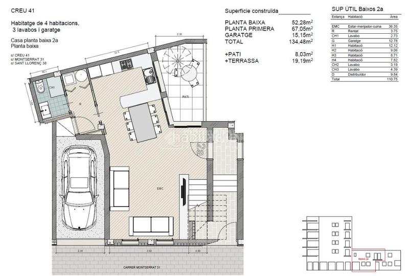 Foto 0ab1a4a5-959e-485f-b04e-d2f5c0842cf3. Casa pareada casa en venta en El Coll Sant Cugat del Vallès