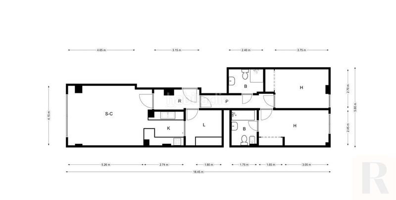 Foto 40f00f99-54cd-4454-9496-ab6c1db3901f. Appartamento con riscaldamento in Eixample Sabadell