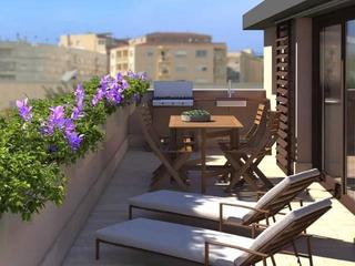 Dplex a Carrer de magallanes 40. Promoci dhabitatges destaca per les mplies terrasses. Obra nova