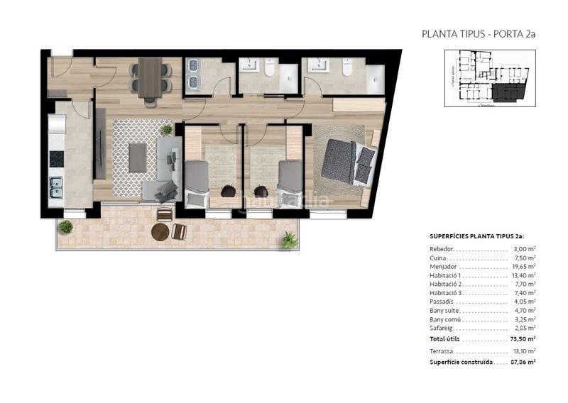 Foto d06f05cb-2802-4c97-b37f-13af83fc40b6. Pis a carrer de montblanc 39 a Poble Nou Vilafranca del Penedès
