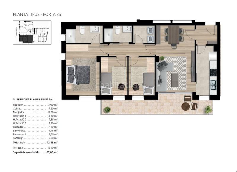 Foto f2abdd9d-c741-49b0-990a-dd2daaac89de. Pis a carrer de montblanc 39 a Poble Nou Vilafranca del Penedès