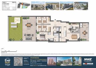 Appartamento in Poligono sup 115. Piso de 3 dormitorios y 2 baños  con jardín