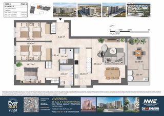 Appartamento in Poligono sup 115. Piso de 3 dormitorios con terraza sur
