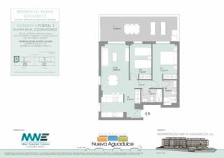Planta baixa en Calle puerto del rosario 3. Piso de 2 dormitorios y 2 baos. Obra nova