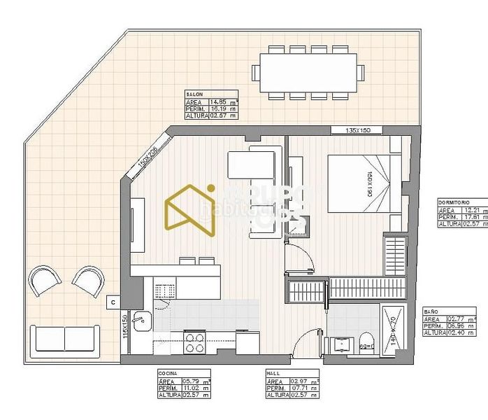 Foto 2be8fe5e-9324-4e23-adfa-a9fc7c3cf296. Apartament amb calefacció a Guindalera Madrid