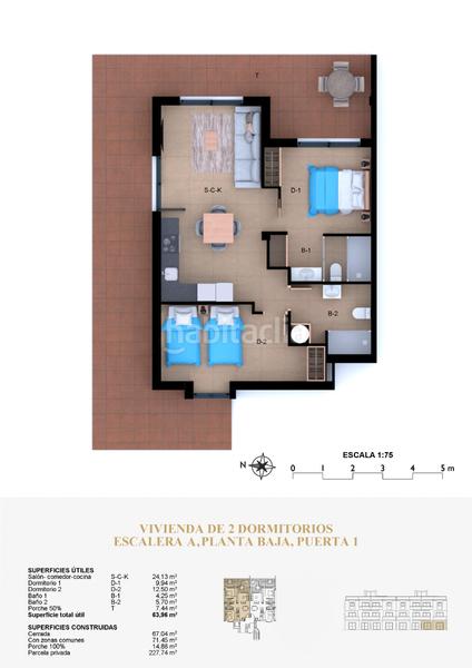 Foto 474e0055-dd1c-4b4c-b2cd-84df47c3877a. Apartament 45m<sup>2</sup> a carrer alborcer 54 a El Montgó Dénia