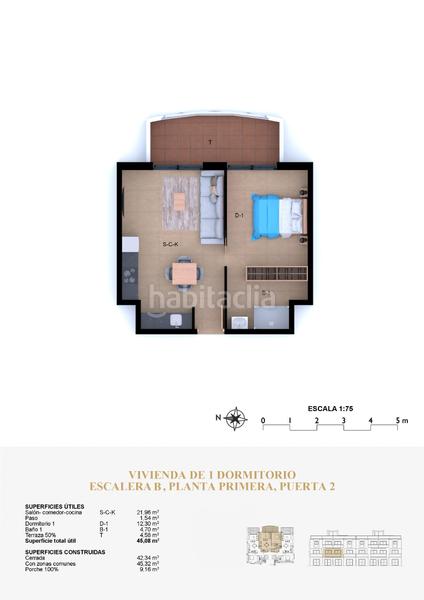 Foto 7d04ed86-a964-4fe0-aaf8-204e3bd79c68. Apartament 45m<sup>2</sup> a carrer alborcer 54 a El Montgó Dénia