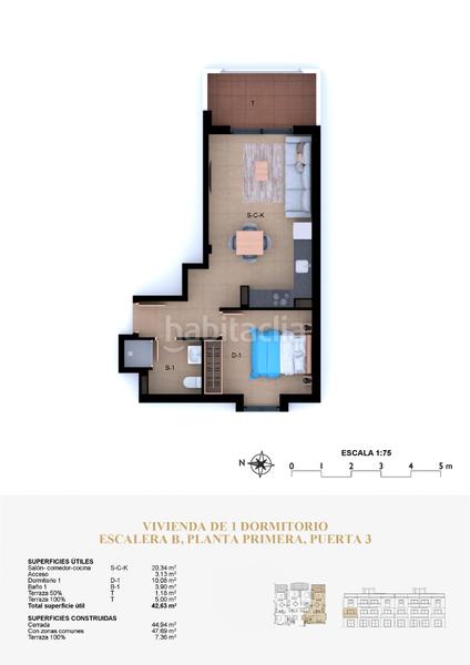 Foto 99943469-9dea-4ba7-ab81-85b181861ccc. Apartament 45m<sup>2</sup> a carrer alborcer 54 a El Montgó Dénia