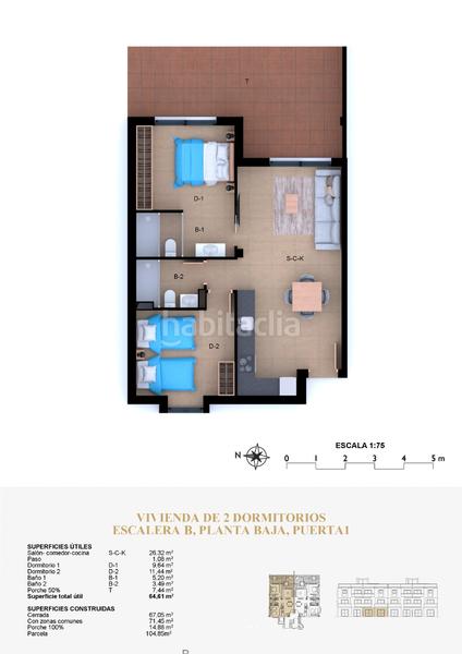 Foto 5b8be31f-5872-40c1-9d07-df26f47814a2. Apartament 45m<sup>2</sup> a carrer alborcer 54 a El Montgó Dénia