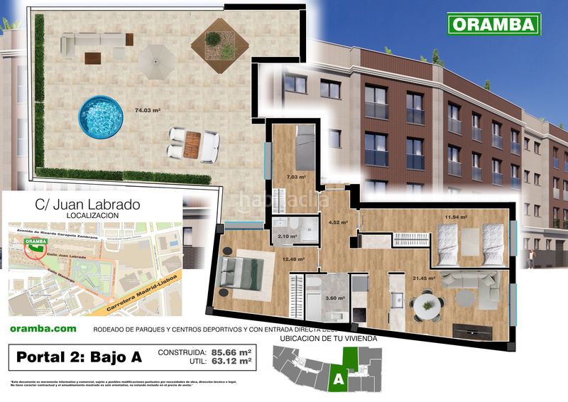 Foto 25413d93-c7dd-4839-aaf0-9cb5fc402997. Pis 86m<sup>2</sup> a calle juan labrado 35 a San Roque - Ronda Norte Badajoz