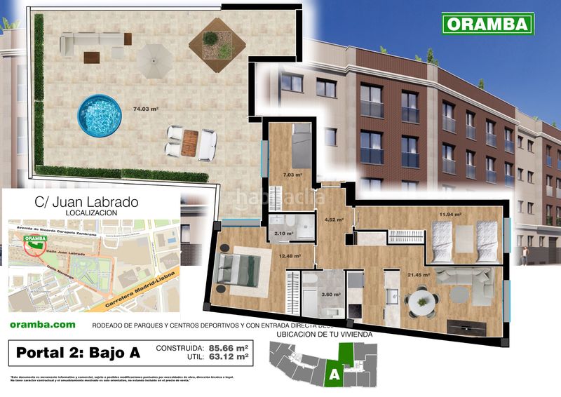 Foto d9da057b-eb21-4db6-9804-a26fe84c90ce. Pis 86m<sup>2</sup> a calle juan labrado 35 a San Roque - Ronda Norte Badajoz