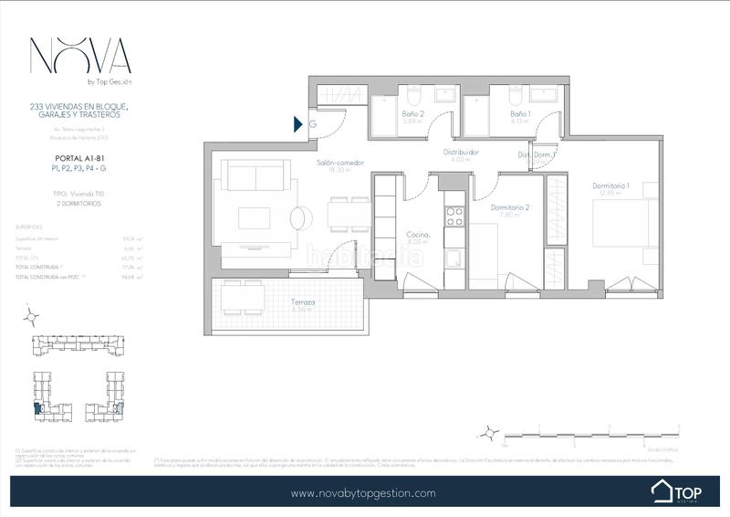 Foto 290cfd0b-5784-41db-919d-88b79a60e51e. Pis 94m<sup>2</sup> amb calefacció aparcament piscina a La Paloma-Asfain Azuqueca de Henares
