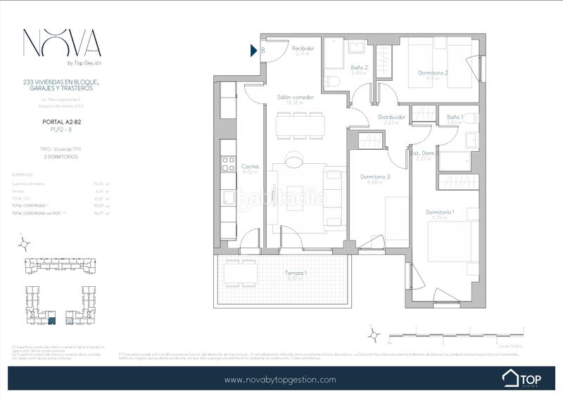 Foto dec4510a-f09c-4bf5-ae3c-c14a6bce2739. Appartement 116m<sup>2</sup> avec chauffage parking piscine dans La Paloma-Asfain Azuqueca de Henares