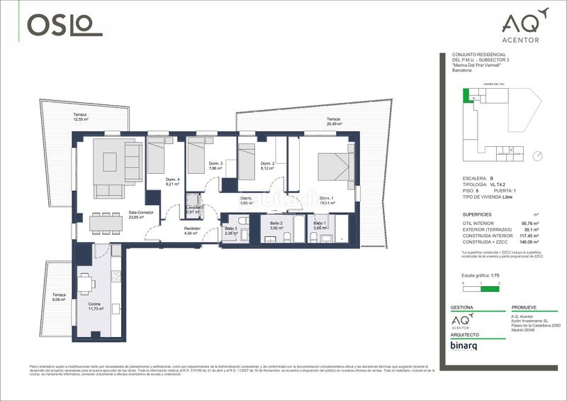 Foto 738b6bec-4fc6-4710-8999-05b392b22320. Appartamento 146m<sup>2</sup> in carrer del foc 49 in La Marina del Port Barcelona