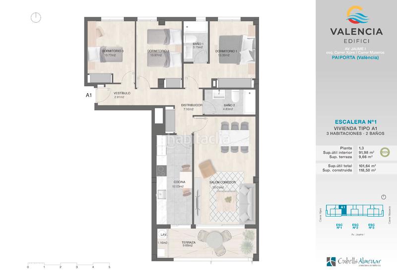 Foto 22806725-1c33-409b-9e29-9c3d79516d07. Appartamento 113m<sup>2</sup> in carrer jaume i 35 in Metro - Auditorio Paiporta