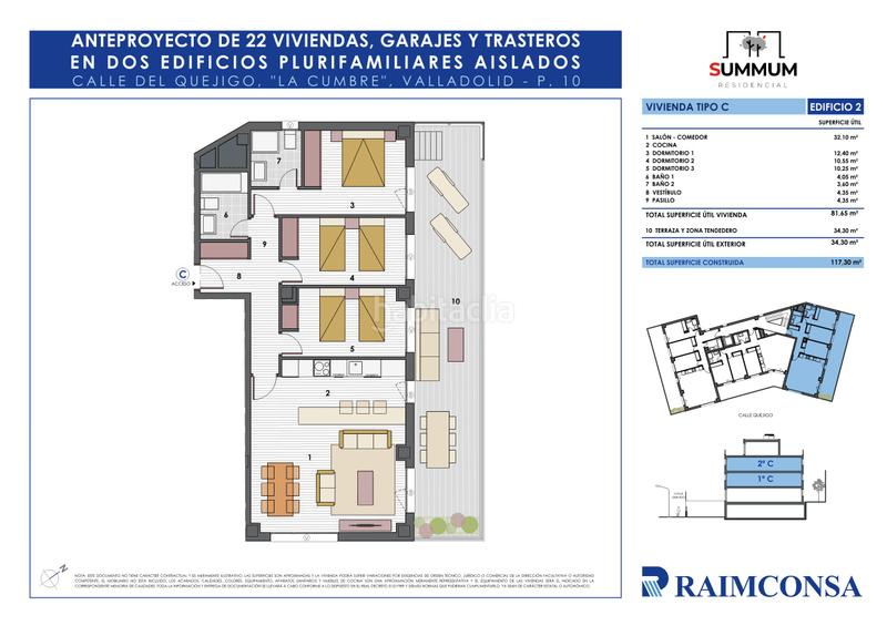 Foto a2943827-ee44-49f1-afee-101458065810. Appartamento 117m<sup>2</sup> con riscaldamento parcheggio piscina in Valladolid