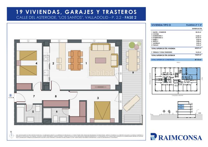 Foto 52760ac9-dd3f-49ec-a50a-1c771ee72566. Flat 87m<sup>2</sup> with heating parking pool in Pilarica - Los Santos Valladolid