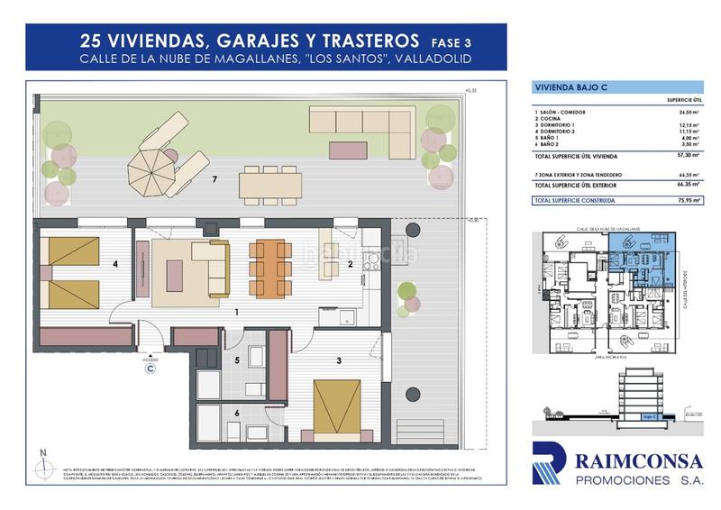 Foto a02609a7-160e-437a-96b3-3a20676b452e. Ground floor 75m<sup>2</sup> with heating parking pool in Pilarica - Los Santos Valladolid