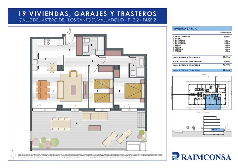 Foto a06431e2-4adf-4f62-ab91-31298d9ebc48. Planta baixa 91m<sup>2</sup> amb calefacció aparcament piscina a Valladolid