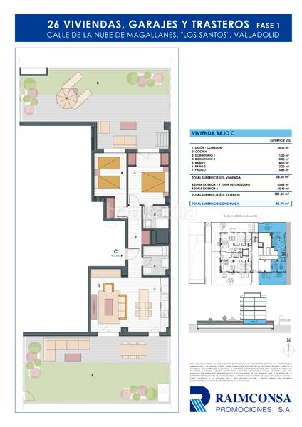 Foto ef506d91-1943-48fa-b7ba-cb86ae0100e5. Rez-de-chaussée 86m<sup>2</sup> avec chauffage parking piscine dans Valladolid