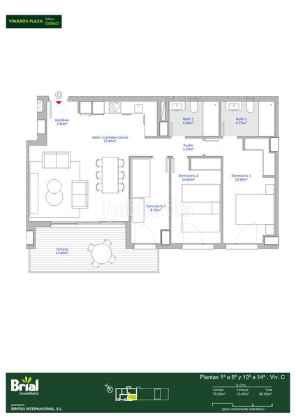 Foto c9e53876-d322-4229-9a57-22b4a3acc603. Appartement 75m<sup>2</sup> avec piscine dans Casco Urbano Vinaròs