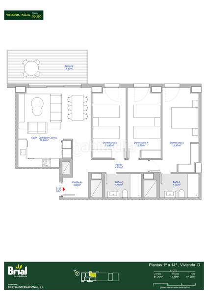 Foto 4a01e665-48b7-4cbd-8a20-74e31a9bd7f9. Etagenwohnung 84m<sup>2</sup> mit pool in Casco Urbano Vinaròs