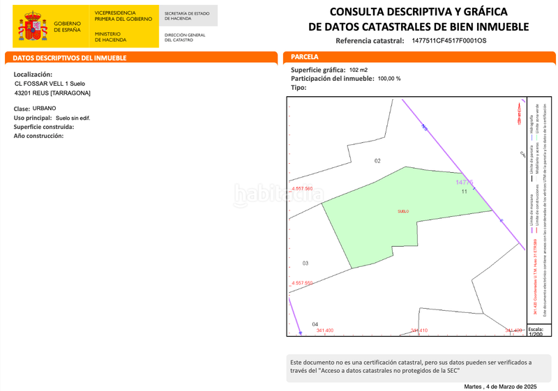 Foto bc2198b1-6800-48b4-9173-24acd7134956. Terreny residencial a fossar vell 1 a Centre Reus