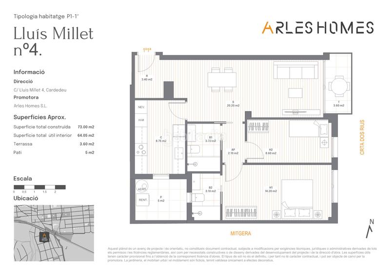 Foto 73451b58-5369-47e4-9593-e23af0942388. Appartement 73m<sup>2</sup> dans carrer lluís millet 4 dans Cardedeu
