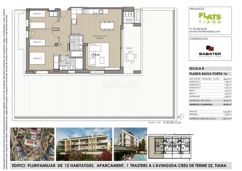 Foto 12f8a870-f8ff-4e2b-8fd1-efaec1858a37. Planta baixa 90m<sup>2</sup> a avinguda creu de terme 22 a Tiana