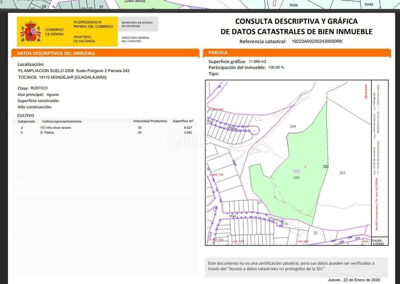 Foto 3d72f34d-f4e5-4770-8faf-7a2dcfe710ee. Finca rústica en ampliacion suelo 2008 en Mondéjar